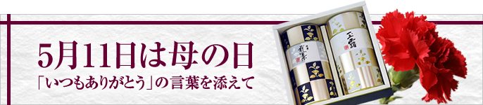 5月12日は母の日：「いつもありがとう」の言葉を添えて